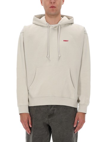 obey sweatshirt with logo and print