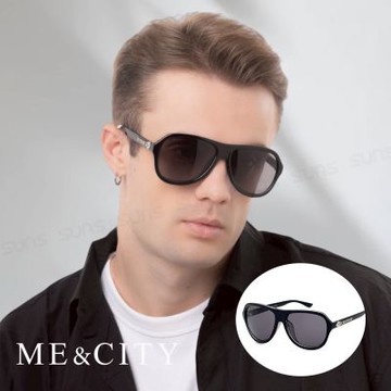 ME&CITY 簡約騎士時尚太陽眼鏡 義大利設計款 抗UV400 (ME 110001 L100)