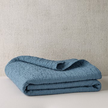 Hudson Park Collection Textured Italian Matelasse Coverlet, Full/Queen - Exclusive