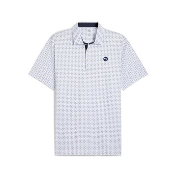 PUMA 高爾夫系列Pure 2.0圓圈跳豹短袖Polo衫 男性