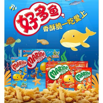 韓國 好麗友 好多魚餅乾 小魚 烤蝦 海苔 烤雞 零食 零嘴 餅乾 辦公室零食 追劇零食【三哥嚴選】 D919603 X