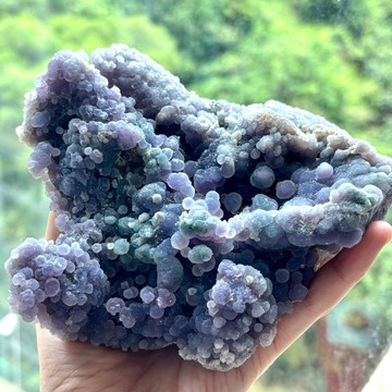 *奇石系列* 天然 葡萄瑪瑙 原礦石 Natural crystal