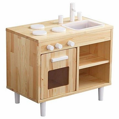 キッチン ままごと 木製 台所 知育玩具 幅90x奥行30x高さ93cm 苫小牧西店