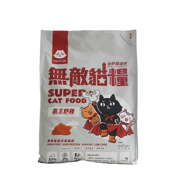 毛豆寵物貓樂園 parkcat 天然無穀貓糧 霸王野雞 6kg