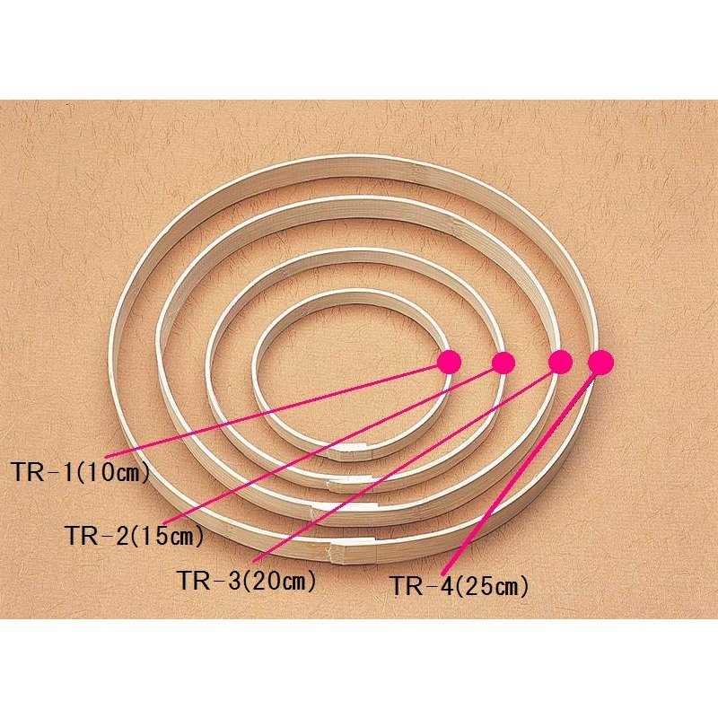 つるし雛用竹リング 25cm  TR-4