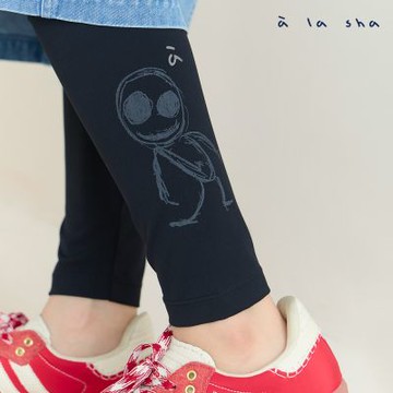 a la sha 阿財印花舒適內搭褲