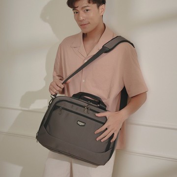 【Kinloch Anderson】Ternence 商務休閒雙層公事包-鐵灰