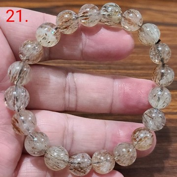黑金超 黑金超七水晶 手鍊 手環 手珠 共生礦 10mm 天然❤水晶玉石特賣#R015-21