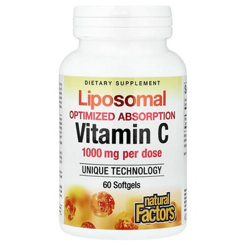 Natural Factors, 脂質體維生素 C，60 粒軟膠囊（每粒軟膠囊 500 毫克）