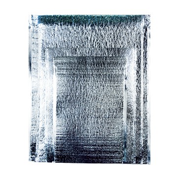 塑膠鋁箔保冷袋 寬50cm x 長50cm x 側邊撐開5cm  10個  銀色
