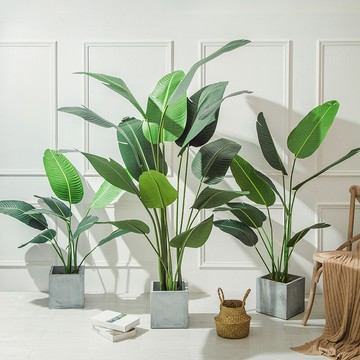大型北歐ins風仿真植物裝飾假花綠植盆栽擺件旅人蕉散尾葵落地樹