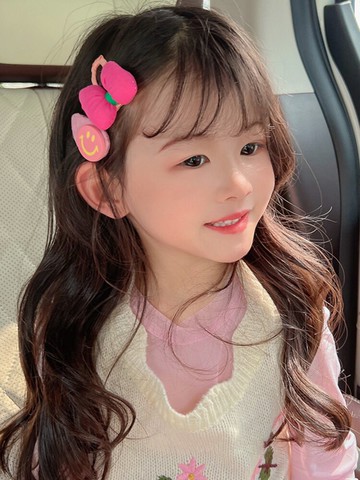 蝴蝶結發夾兒童彩色bb夾卡碎發寶寶前額劉海發卡頭飾女童側邊夾子