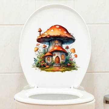 【MR.ZAKKA】創意萬用裝飾貼紙-童趣主題 可愛卡通奇幻磨菇 J款 兒童房布置 DIY可移式壁貼 無痕壁貼 牆貼