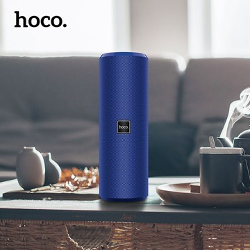 hoco. 搖滾/運動手拿式防潑水藍牙喇叭-消光藍 BS33