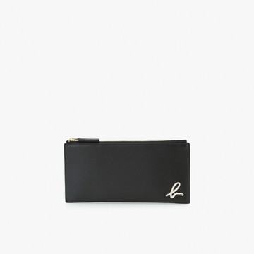 agnes b.Voyage b logo長款零錢包(黑色)