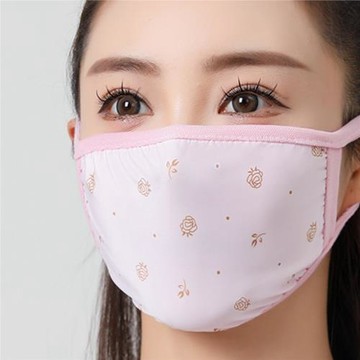 冰絲防曬口罩女士高顏值防曬防紫外線高端透氣薄款面罩防塵護眼角