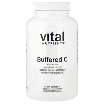 Vital Nutrients, 緩衝 C，220 粒全素膠囊