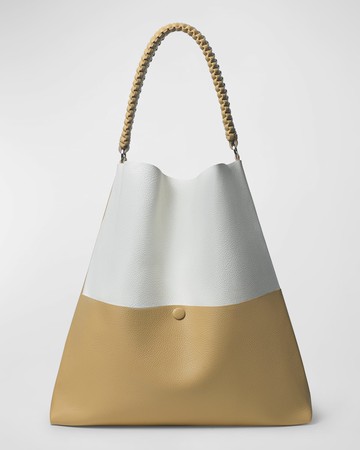 Mini Grained Leather Tote Bag
