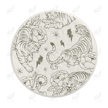 珪藻土超吸水杯墊(兇猛群虎)杯墊 珪藻土杯墊 吸水杯墊 可吸水 送禮小物 婚禮小物 企業送禮 紀念品