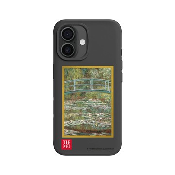 iPhone 16 SolidX 黑 - The MET - 畫框系列 - 莫內《睡蓮池上的拱橋》