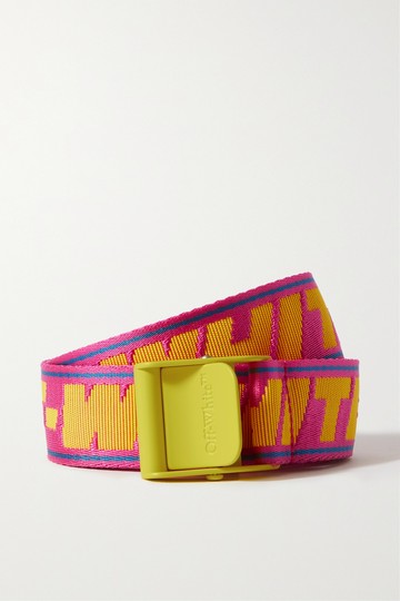 Off-White - Canvas-jacquard Waist Belt - Fuchsia - one size