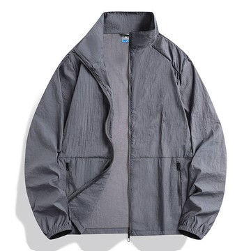 【台灣現貨 】M-5XL大碼夏季薄款立領防曬衣男涼感舒適皮膚衣高品質防曬服透氣薄外套