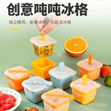 臺灣出貨⚡雪糕模具家用冰塊冰棒冰激淩冰格網紅冰糕小冰棍模具冰淇淋分裝盒 WGMC