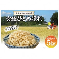 簡単に炊ける 宮城県産 ひとめぼれ 発芽玄米　1kg×5袋