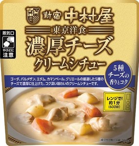 新宿中村屋 東京洋食濃厚チーズクリームシチュー 5種チーズの香りとコク 180G ×8袋