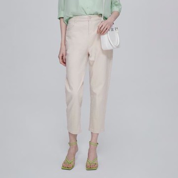 OBEG歐碧倩時尚通勤錐形高腰九分褲夏季直筒煙管褲10422085