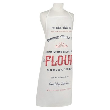 NOW 平口圍裙 美式復古  1個  白色