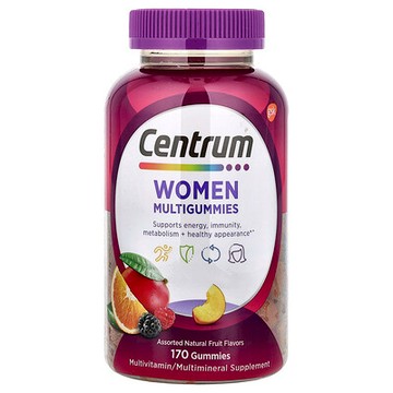 Centrum, 女士專用多維生素軟糖，什錦天然水果味，170 粒