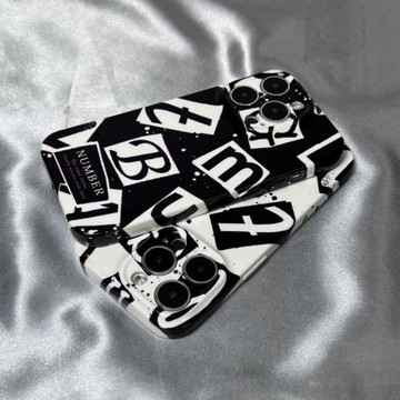 潑墨英文適用于蘋果14手機殼iPhone11/12/13/pro/max男女潮XR小眾XS新款7/8防摔plus歐美mini菲林軟保護套ins