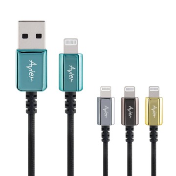 Avier CLASSIC Lightning 編織高速充電傳輸線 (30CM)_四色任選