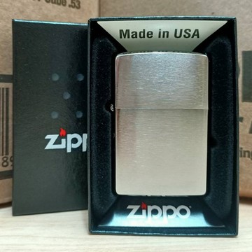 【現貨附發票】美國 Zippo 打火機 正品 鍍鉻拉絲紋  型號200