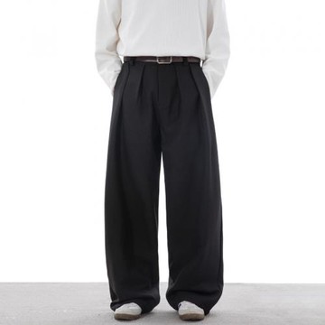 Stay the Night西褲秋季款質感寬松直筒長褲子日系復古潮牌休閑褲