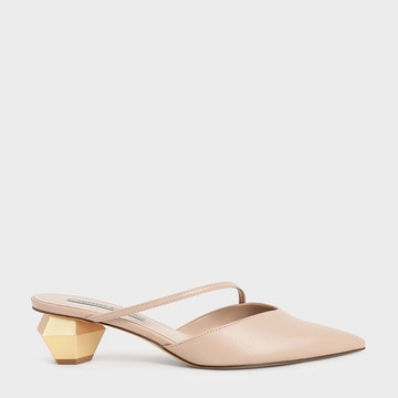 斜帶尖頭穆勒鞋