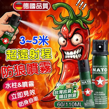 隔日達🚀防身噴霧 按壓式遠距噴射 夜跑通勤戶外隨身攜帶 緊急自我防護 辣椒水噴霧 防狼噴霧器 60ml／110ml