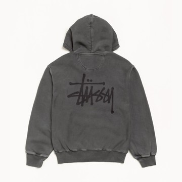 AirRoom 正品 2026SS STUSSY ZIP HOODIE PIGMENT 基本 LOGO 水洗 連帽 外套
