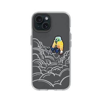 iPhone 15 Clear 透明 - Graffiti / 街頭塗鴉 - 噴射起飛