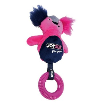 JOYSER 耐咬發聲玩具 松鼠掛環  粉色 + 黑色  1個  21 x 12 x 3.5cm