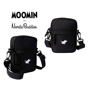 生日禮物【Nordic Buddies】姆明經典斜背包-黑｜禮物包裝 快速出貨