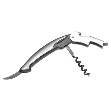 鸚鵡酒保型開酒器 不鏽鋼材質  灰色  1個