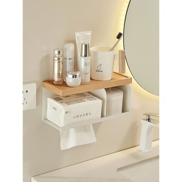 櫸木衛生間紙巾盒壁掛式廁所抽紙盒洗手間手紙廁紙盒衛生紙廁紙架