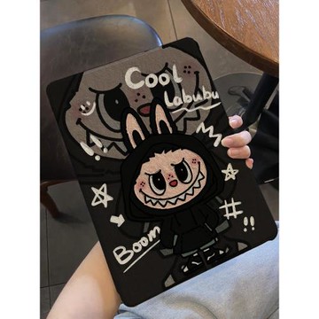 適用ipad保護套第十代9書本式ipad10防摔軟air5/6新款平板殼2024可愛卡通pro11蠶絲紋mini全包筆槽九代10.2寸