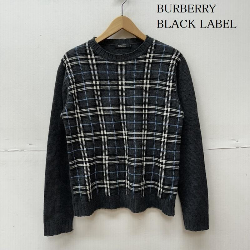BURBERRY BLACK LABEL チェックニットセーター burberry black label