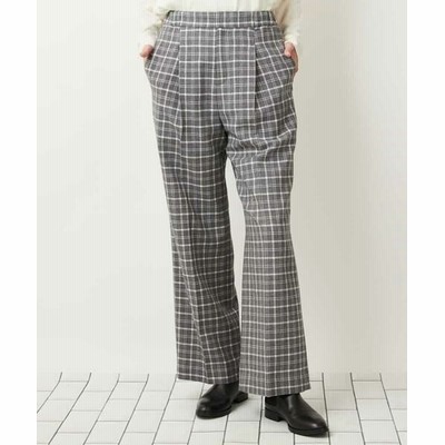 ウィンターチェックパンツ レディース グレー 通販 Lineポイント最大get Lineショッピング