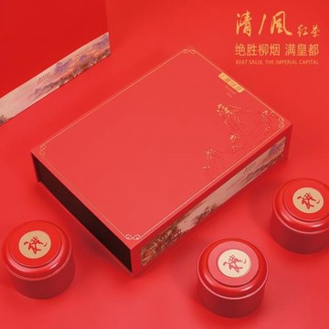 ♤紅茶半斤一斤裝茶葉包裝盒鐵觀音正山小種金駿眉密封茶葉罐空