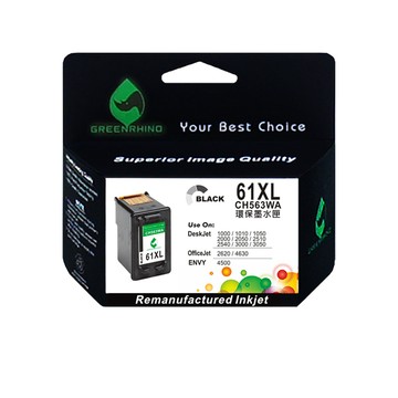 Greenrhino for HP NO.61XL (CH563WA) 黑色高容量環保墨水匣