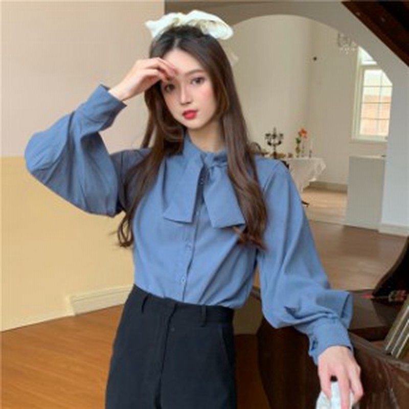 春新作 レディース ブラウス レディース 韓国 ブラウス 春 オフィス シャツ ブラウス レディース 長袖 大人可愛い シャツ トップス ボウ 通販 Lineポイント最大4 0 Get Lineショッピング